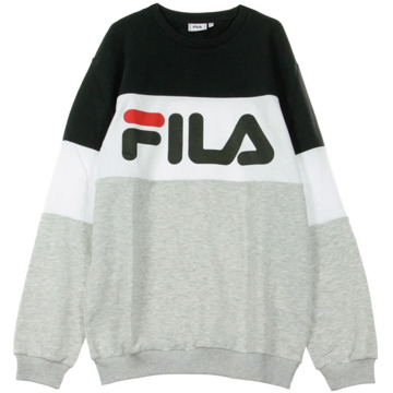 Fila FW Trui - Maat S  - Mannen - zwart/ wit/ grijs/ rood