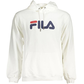 Fila Hoodie met Centrale Zak Fila , White , Heren - Xl,L,Xs