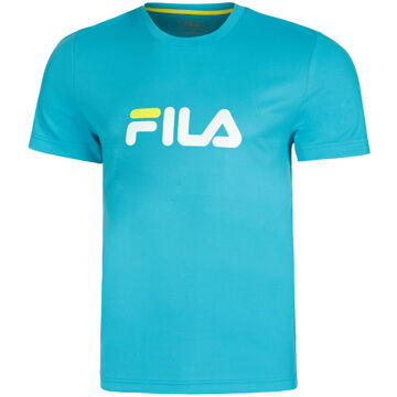 Fila Logo T-shirt Heren turkoois - XXL