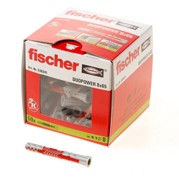 Fischer Pluggen fischer DUOPOWER 8x65 (50st)