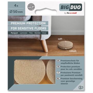 Fix-o-moll Fix O Mol Big Duo Glijvilt 50 Mm