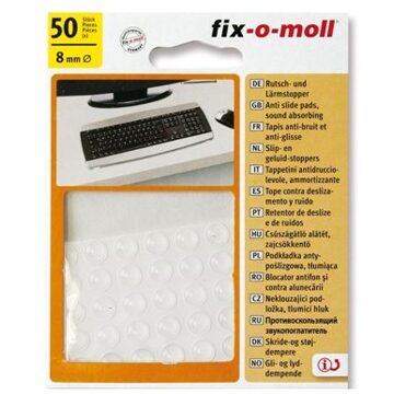 Fix-o-moll geluidstopper 50st 12mm trans