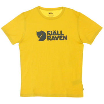 Fjällräven Fjallraven - logo - T-shirt - ochre - maat XL