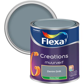 Flexa Creations - Muurverf Extra Mat - Denim Drift - 1 liter