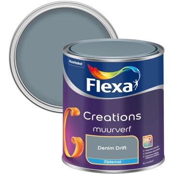 Flexa Creations - Muurverf Zijdemat - Denim Drift - 1 liter