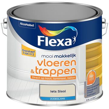 Flexa Mooi Makkelijk Vloeren & Trappen Zijdeglans - Iets Sisal - Meng - 2.5 Liter