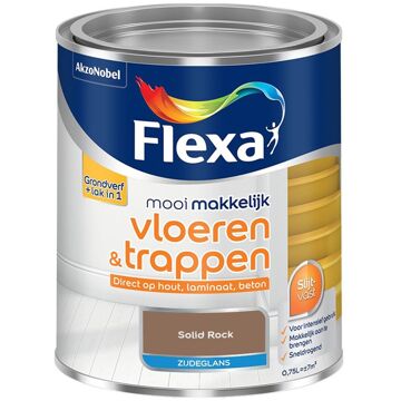 Flexa Mooi Makkelijk Vloeren & Trappen Zijdeglans - Solid Rock - Meng - 0.75 Liter