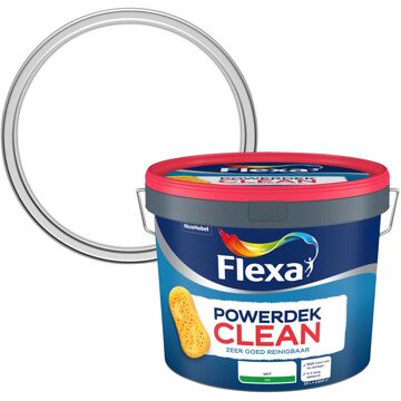 Flexa Powerdek - Clean - Reinigbare Muurverf - Wit - 10 L