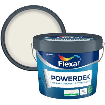 Flexa Powerdek Muurverf - Muren & Plafonds - 9010 - 2,5 liter