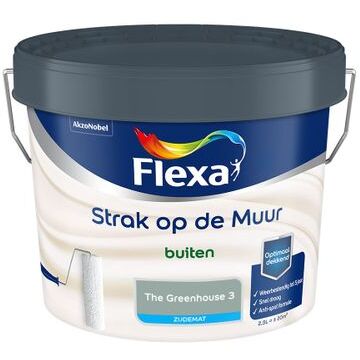 Flexa Strak Op De Muur Buiten Muurverf Zijdemat - The Greenhouse 3 - Meng - 2.5 Liter