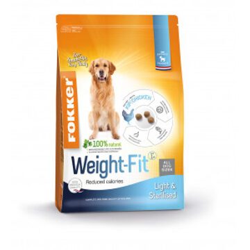 Fokker Dog Weight-Fit Kip - Hondenvoer - 2.5 kg