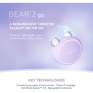 Foreo Bear 2 Go Facial Toning Device - Lavender