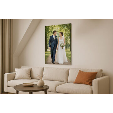 Foto verlijmd op aluminium 90x100 cm