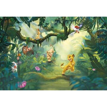 Fotobehang - The Lion King Jungle 368x254cm - Papierbehang Multikleur