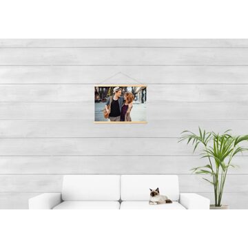 Fotoposter met magnetische hanger 60 x 40 cm Hout