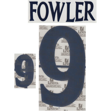 Fowler 9 Engeland Bedrukking Set WK 2002