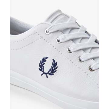 Fred Perry Baseline Leren Witte Sneakers Voor Heren