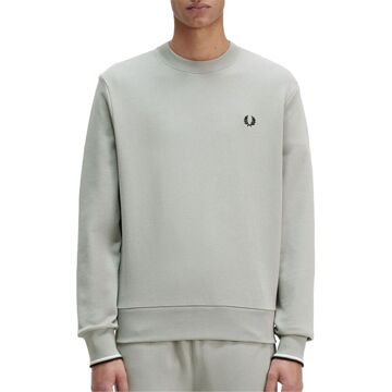 Fred Perry Crew Neck Sweater Heren lichtgrijs