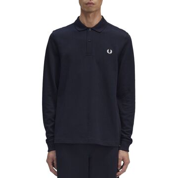 Fred Perry LS Plain Polo Heren navy - XL