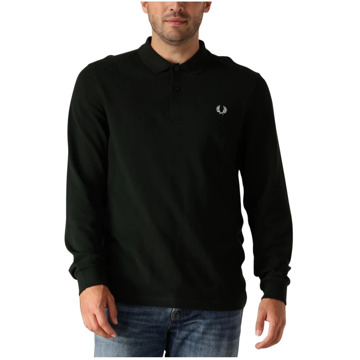 Fred Perry LS Plain Polo Heren - S