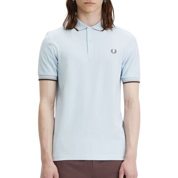 Fred Perry Twin Tipped Polo Heren lichtblauw - grijs - S