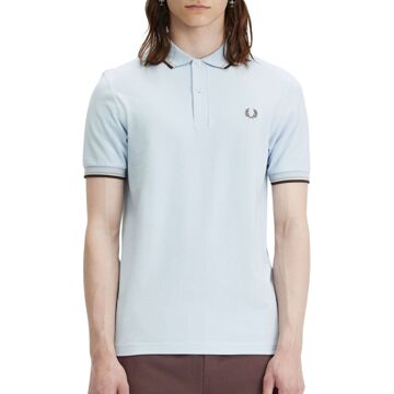 Fred Perry Twin Tipped Polo Heren lichtblauw - grijs - S