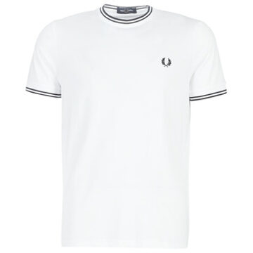 Fred Perry Twin Tipped  T-shirt - Mannen - wit /zwart