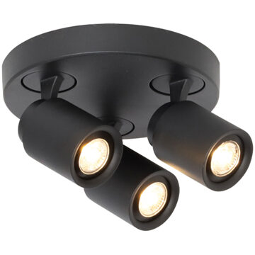 Freelight Spot Razza Mat Zwart 3 lichts GU10