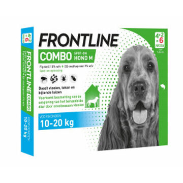 Frontline Combo Spot On - Pipet - Anti Vlooien en Teken Hond - 3 pipetten - 10-20 kg