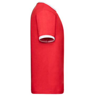 Fruit of the Loom Heren ringer t-shirt Rood - XXXL