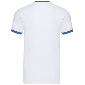 Fruit of the Loom Heren ringer t-shirt Wit - XXXL