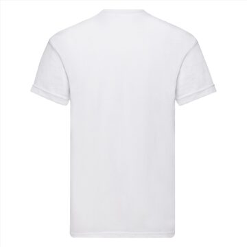 Fruit of the Loom Heren tshirt korte mouw - Kleur: Wit, Maat: S