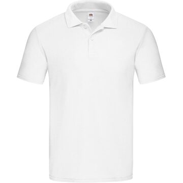 Fruit of the Loom Original Polo - Kleur: Wit, Maat: XXL