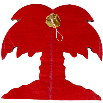 Funny Fashion Hawaii palmbomen thema feestslinger - gekleurd - 400 cm - papier - Feestslingers Multikleur