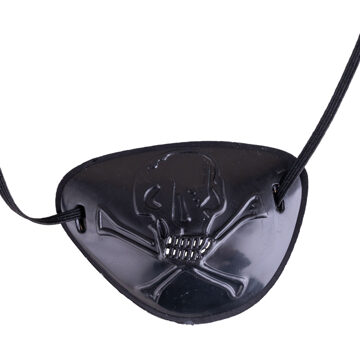 Funny Fashion Piraten ooglapje van plastic