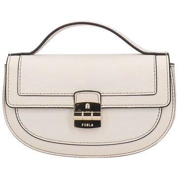 FURLA Club 2 Mini Crossbody marshmallow Damestas Wit - H 11.5 x B 19 x D 4