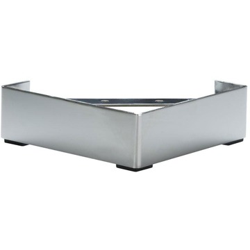 Furniture Legs Europe Chromen hoek meubelpoot hoogte 6,5 cm