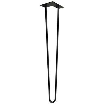 Furniture Legs Europe Massief zwarte hairpin tafelpoot 71 cm