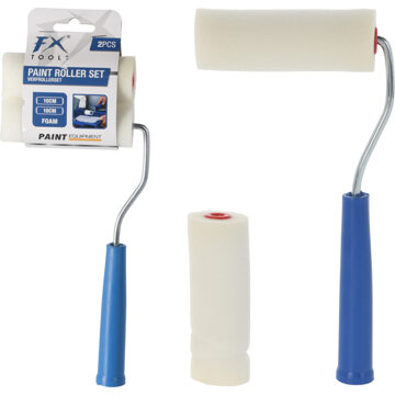 FX Tools Verfrollers foam 2 stuks met houder