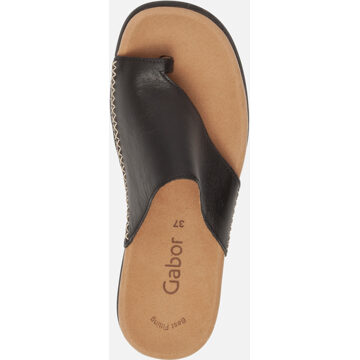 Gabor 03.700.27 Dames Slippers - Zwart - Maat 36