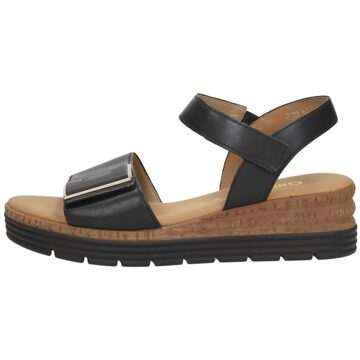 Gabor Sandalen Plat Zwart - 38