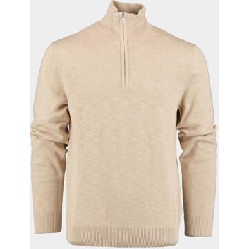 Gant Flamme Sweater met Rits Dry Sand - Heren