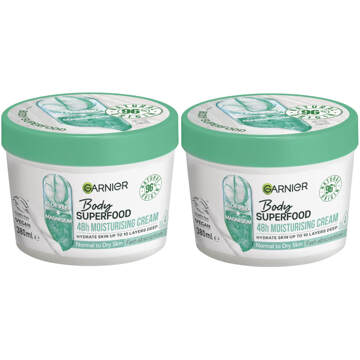 Garnier Body Superfood, Nourishing Body Cream Duos - Aloe Vera & Magnesium