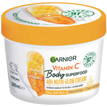 Garnier Body Superfood Nutri Glow Body Cream Vitamin C and Mango 380ml