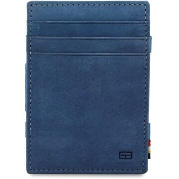 Garzini Magic Wallet Essenziale RFID Leder Blauw