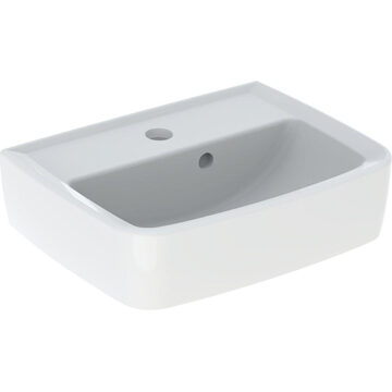 Geberit Bastia Fontein Square - 40x31cm - kraangat - overloop - wit 502.920.00.1 Wit glans