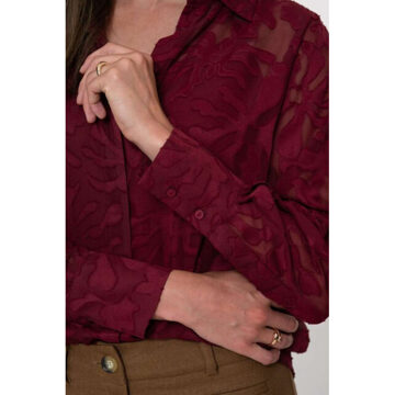 Geisha Blouse port Rood - M