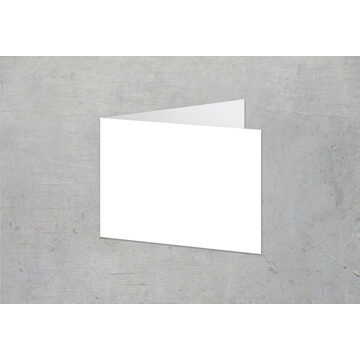 Gevouwen wenskaart liggend