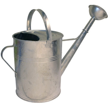 Gieter van zink met broeskop 9 liter - Gieters Zilverkleurig