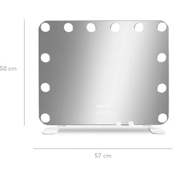 Gillian Jones Make-Up Spiegel Gillian Jones Makeup Artist Mirror 12 LED Bulbs & Smart Phone Holder 1 st